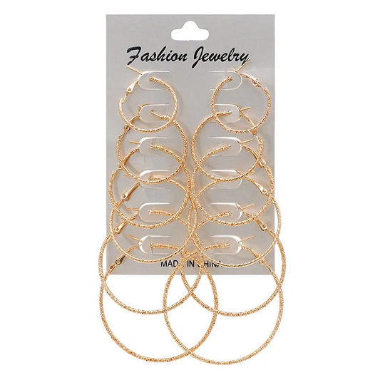 Set of hoops earring