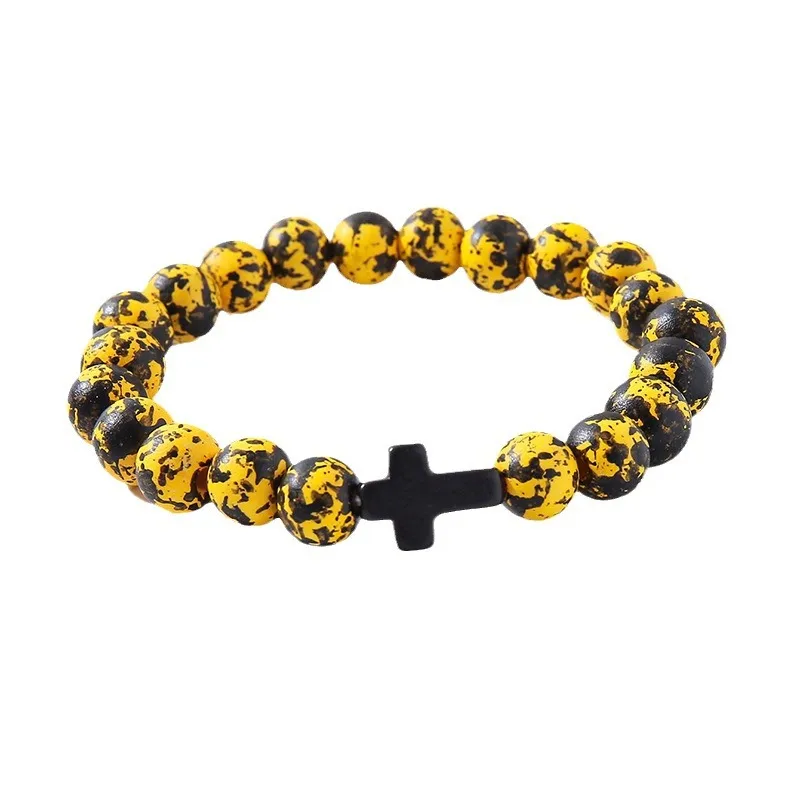 Casual Simple Style Cross Wood Bracelets