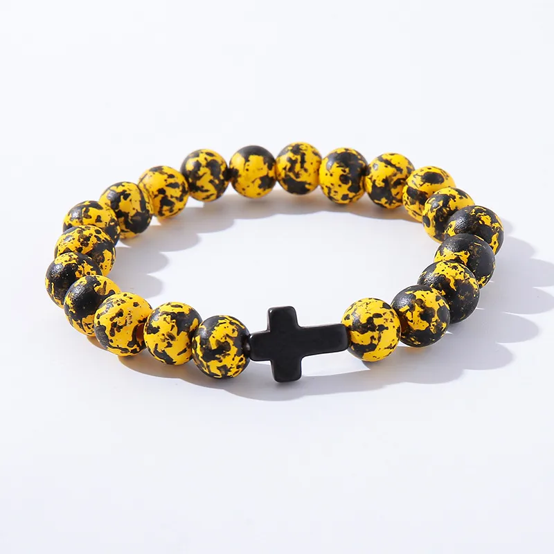 Casual Simple Style Cross Wood Bracelets