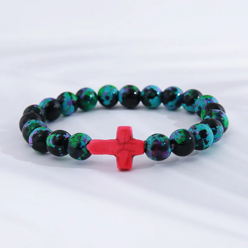 Casual Simple Style Cross Wood Bracelets