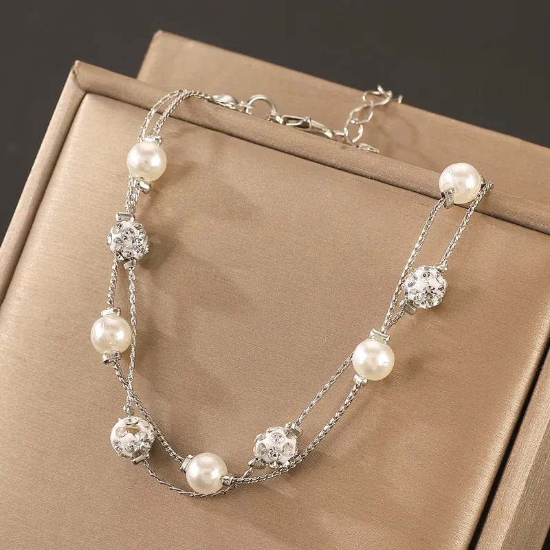Casual Simple Style Streetwear Geometric Artificial Pearls Copper Bracelets