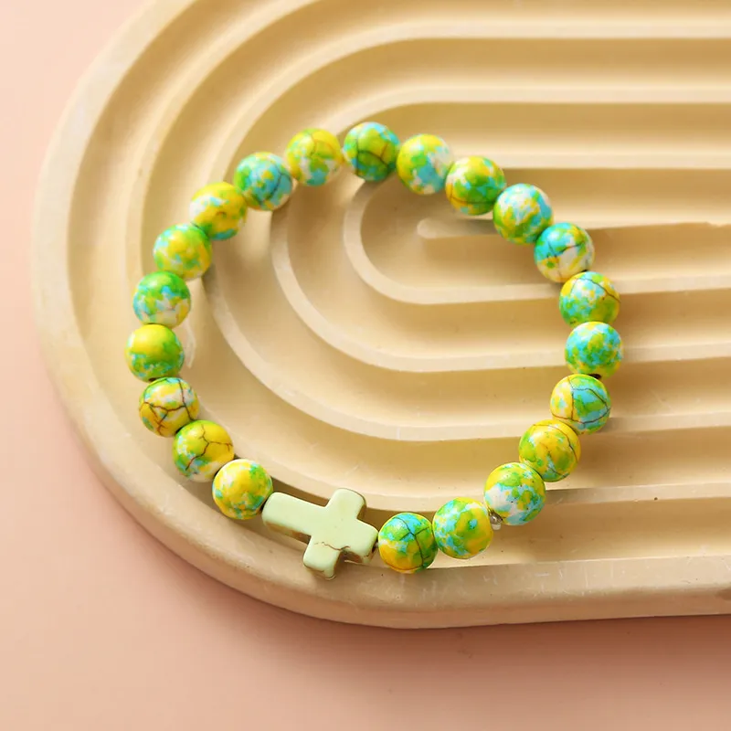 Casual Simple Style Cross Wood Bracelets
