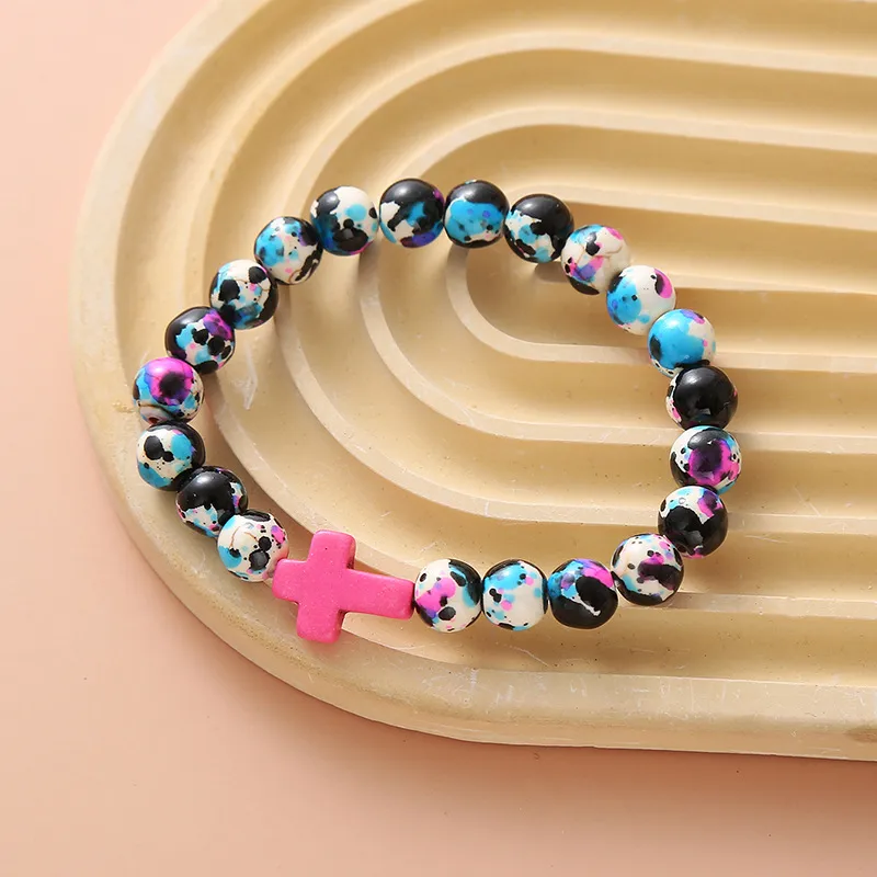 Casual Simple Style Cross Wood Bracelets