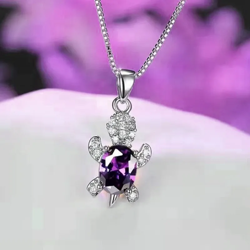 Cute turtle alloy necklace