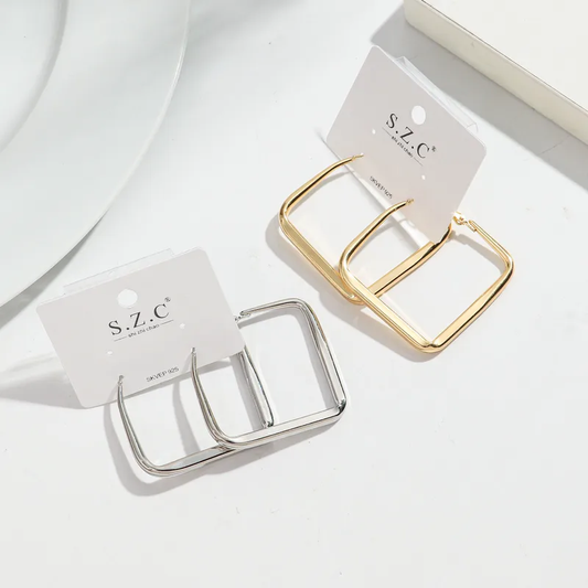 Vacation Modern Style Simple Style Rhombus Alloy Earrings