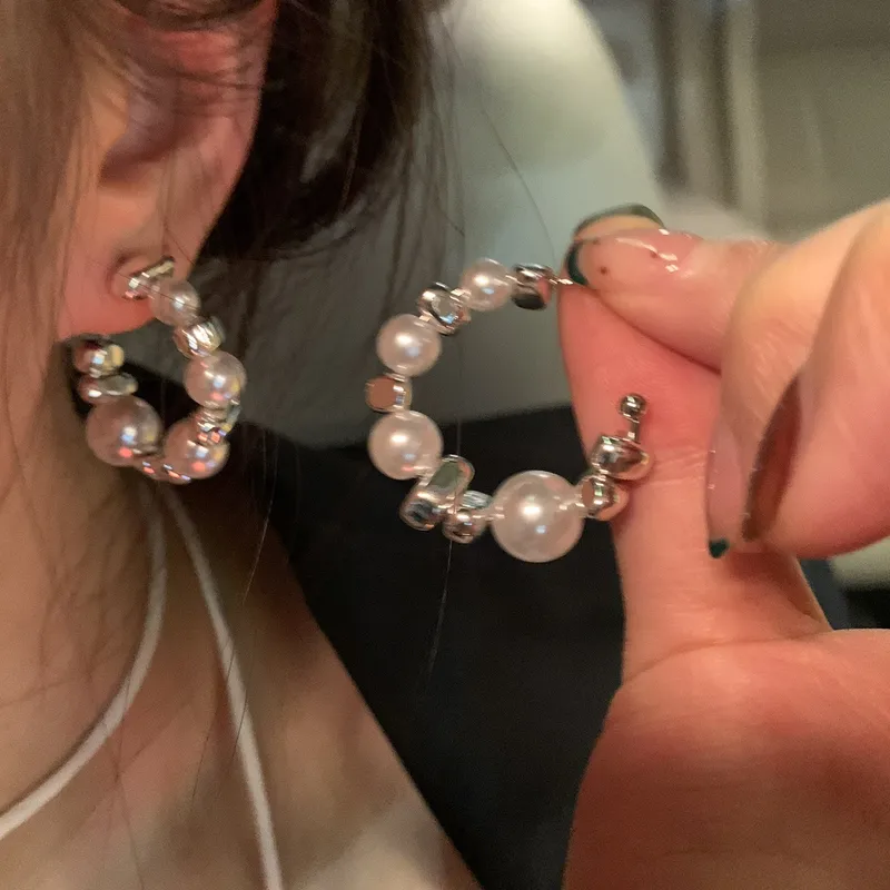 Style Solid Color Plating Alloy Plated Ear Studs