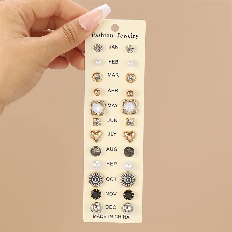 Casual simples style set earring