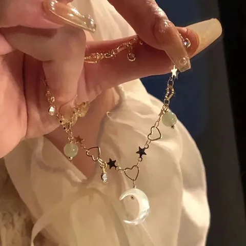 Sweet Simple Style Star Moon Alloy Bracelets