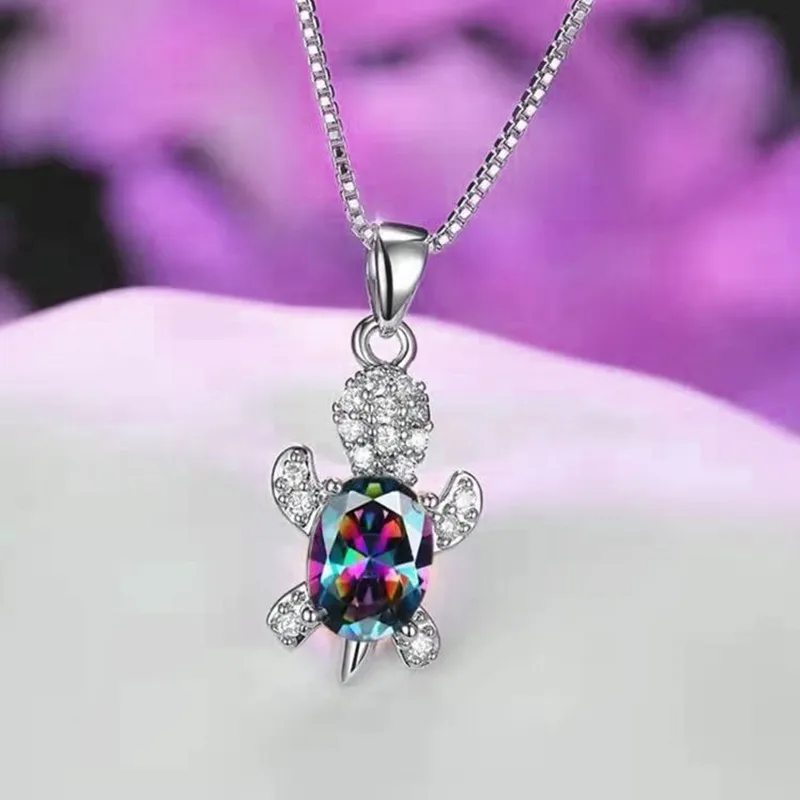 Cute turtle alloy necklace