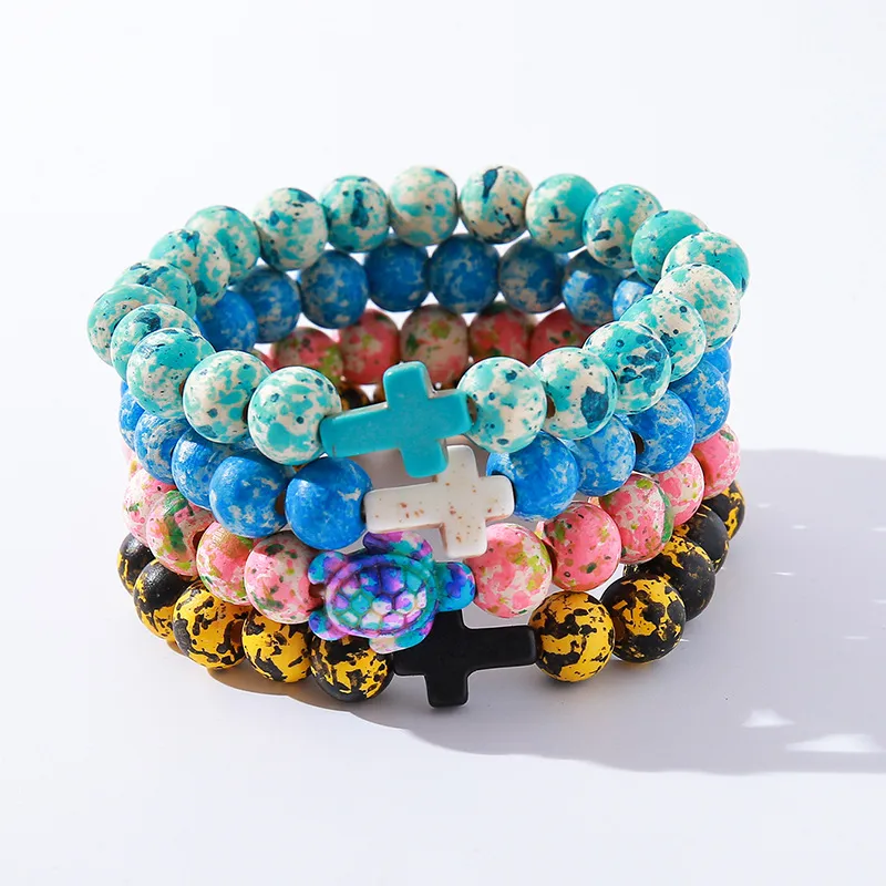 Casual Simple Style Cross Wood Bracelets