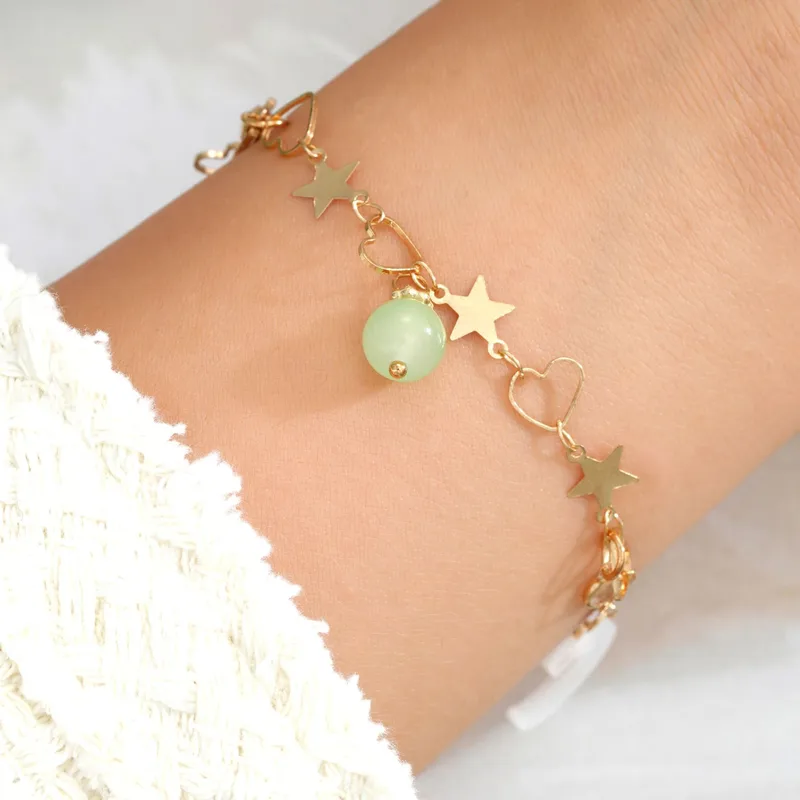 Sweet Simple Style Star Moon Alloy Bracelets