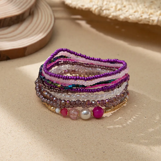 purple ten stripe bracelet