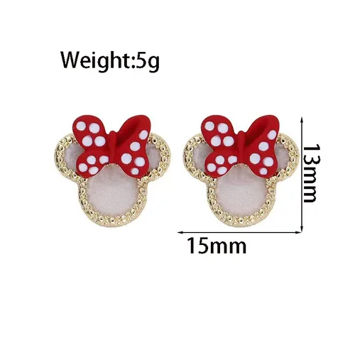 Bow Knot Plating Alloy Gold Plated Ear Studs