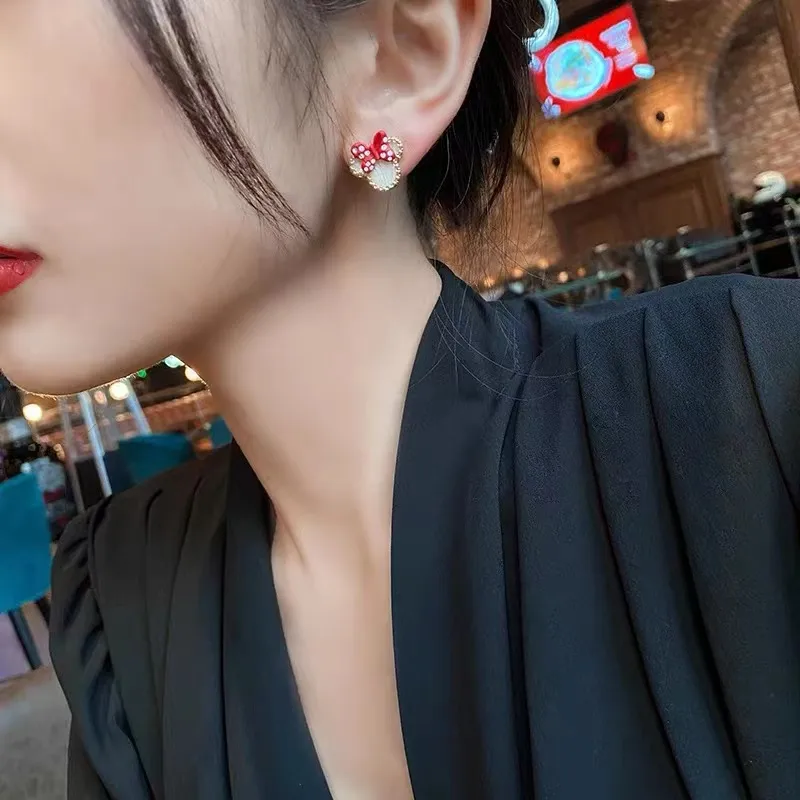 Bow Knot Plating Alloy Gold Plated Ear Studs