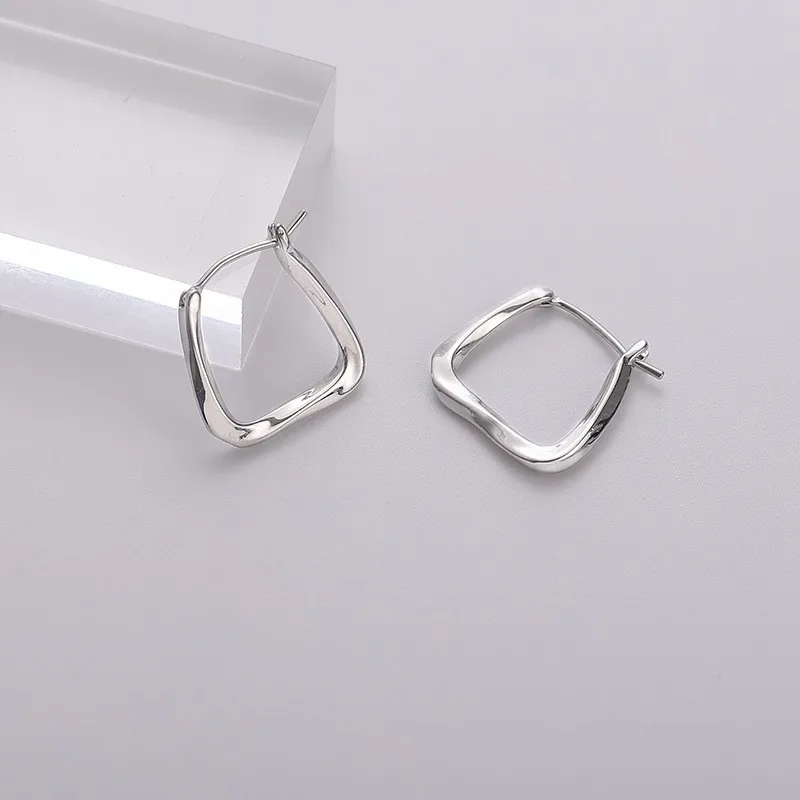 Chic Classic Large Hoop Earrings Women Vintage Unique Exaggerated Ear Ring Fashionable Titanium Alloy Jewelry