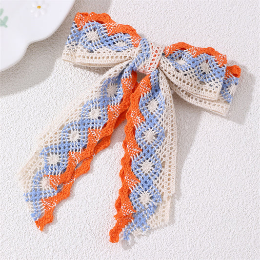 Women's Vintage Style Simple Style Bow Knot Alloy Cloth Hair Clip