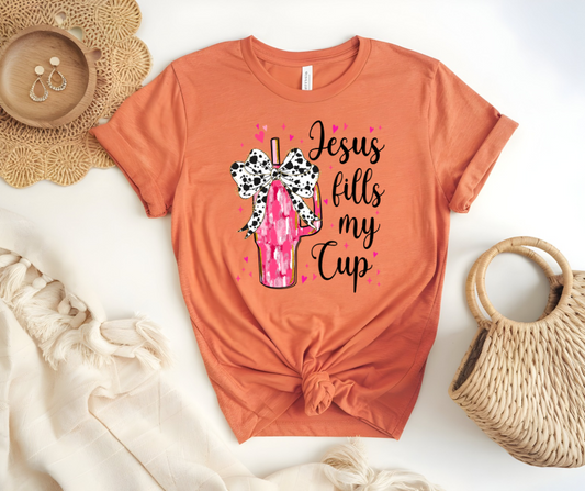 Jesus fill my cup shirt