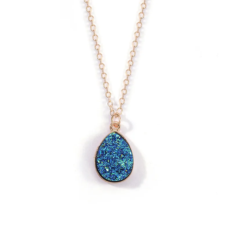 droplets alloy resin pendent nacklace