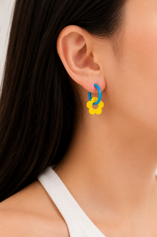 Colorful Flower Earring