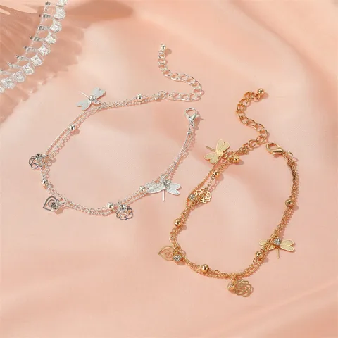 Dragonfly anklet