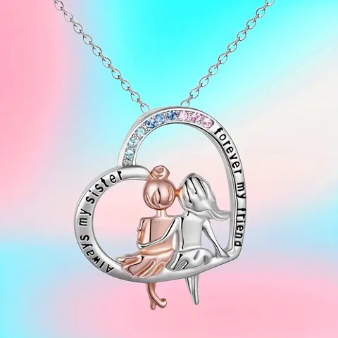 Fairy styles princess heart shape necklace