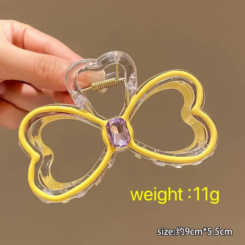 Women's Tropical Sweet Bow Knot Plastic Hair Claws