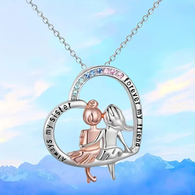 Fairy styles princess heart shape necklace