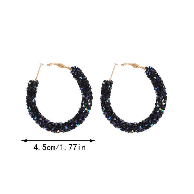 Style modern style classic style circle resin hoop earring