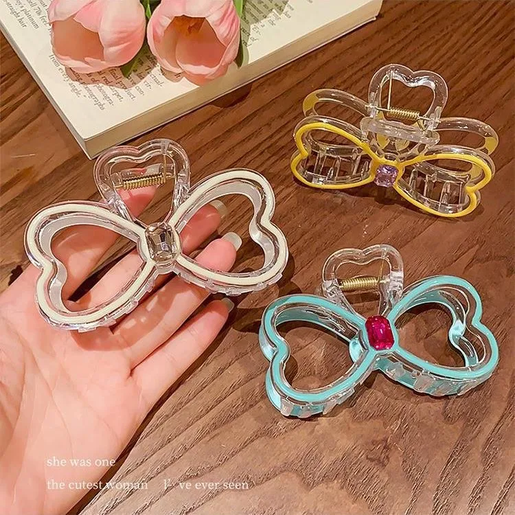 Women's Tropical Sweet Bow Knot Plastic Hair Claws