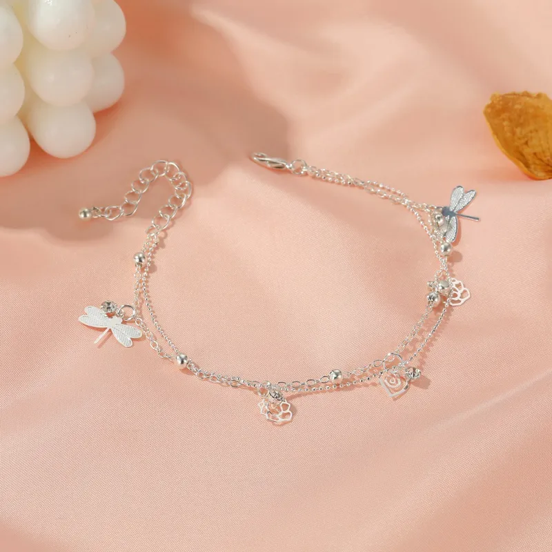 Dragonfly anklet