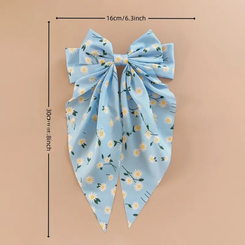 Sweet Daisy Hairpin For Women In Pink Cloth Material Hair Accessory