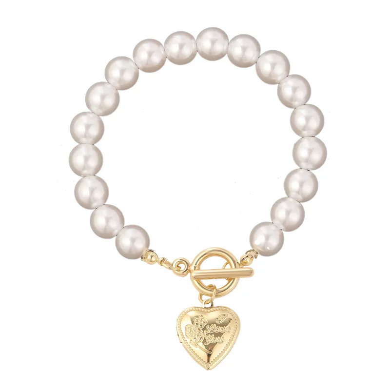 Fashion Geometric Alloy Pearl Plating Women's Bracelets