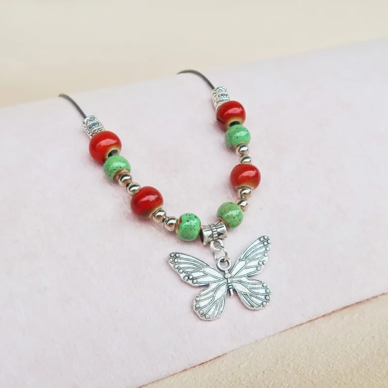 Ethnic Style Butterfly Alloy  Pendant Necklace