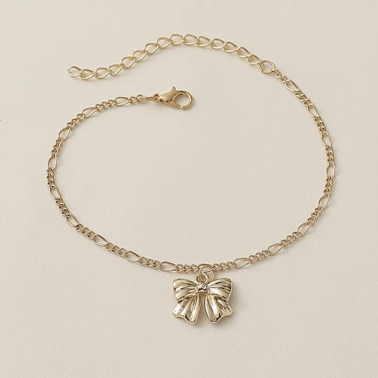 bow knot anklet