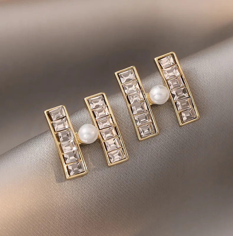 H Alphabet Letter Earrings