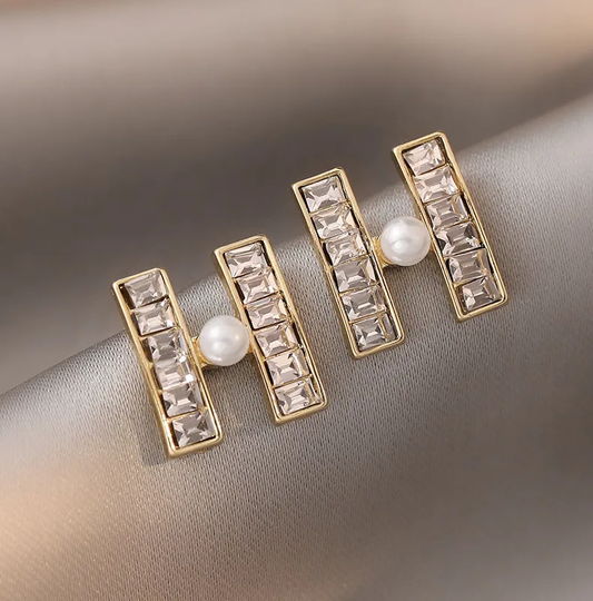 H Alphabet Letter Earrings