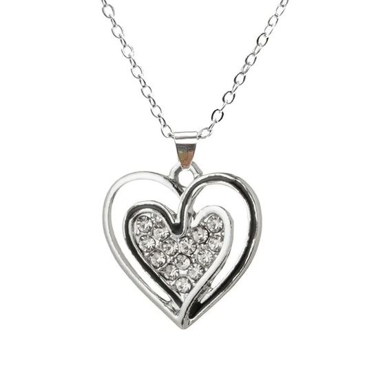 Simple Style Heart Shape Plating Inlay Alloy Artificial Gemstones Drop Earrings