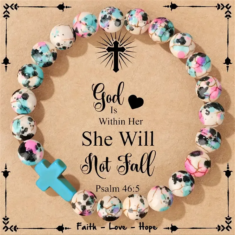 Casual Simple Style  Cross Wood  Bracelets
