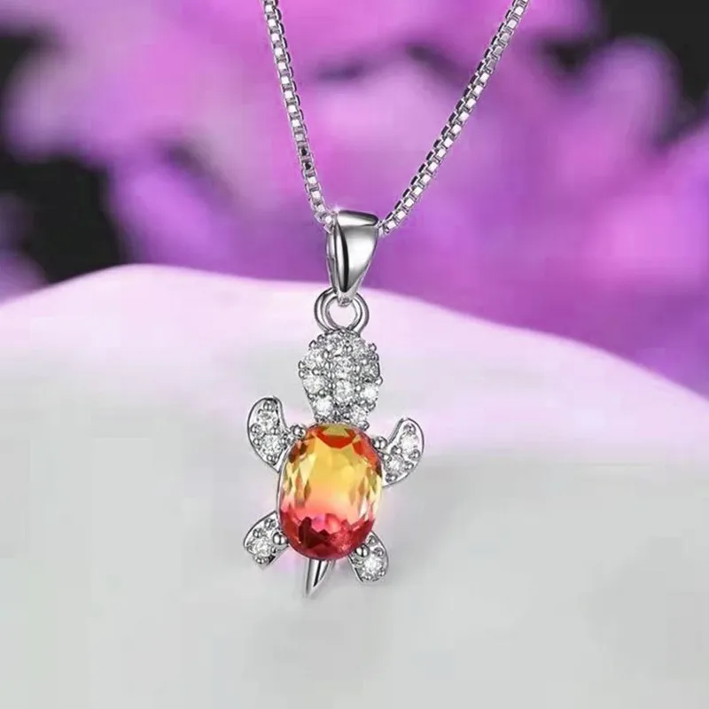 Cute turtle alloy necklace