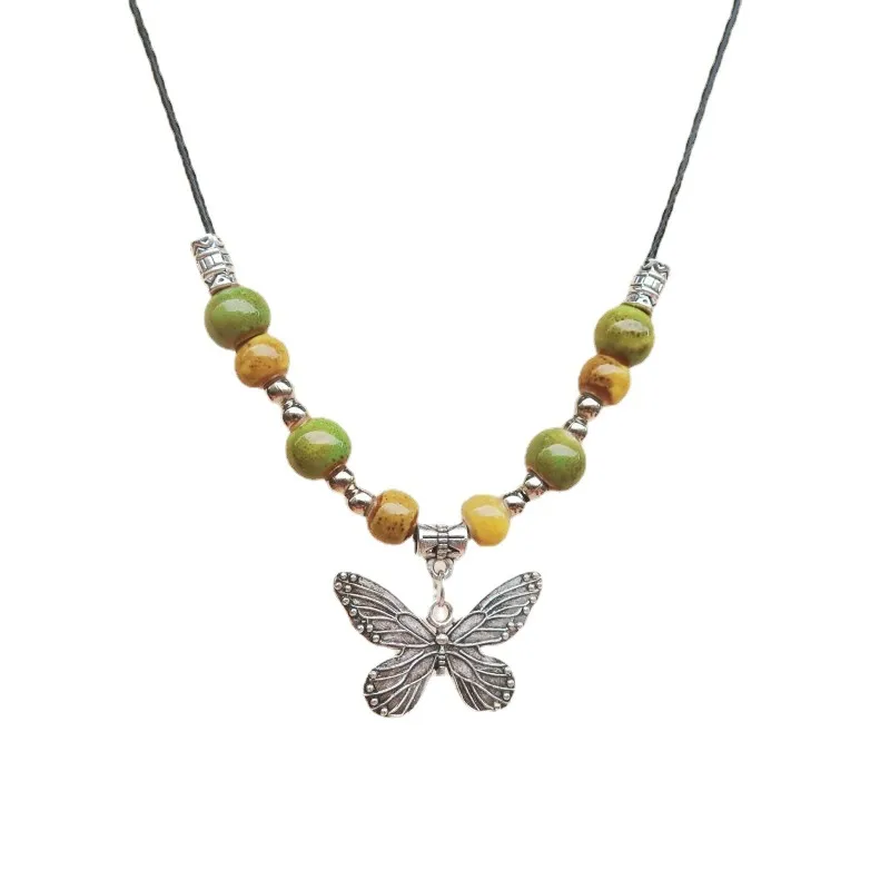 Ethnic Style Butterfly Alloy  Pendant Necklace