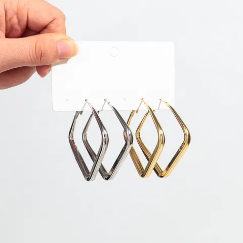 Vacation Modern Style Simple Style Rhombus Alloy Earrings