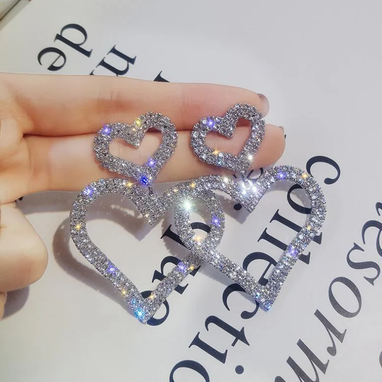 Fashion Geometric Alloy Plating Rhinestones Women's Earrings 1 Pair