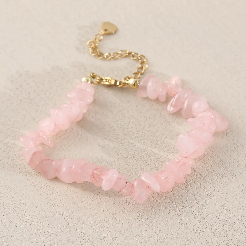 Vacation Irregular Geometric 304 Stainless Steel Stone Gravel Beaded Chain Beaded Bracelets