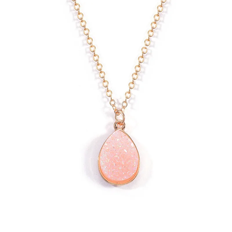droplets alloy resin pendent nacklace