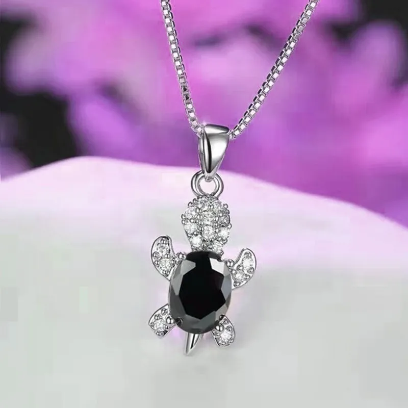 Cute turtle alloy necklace