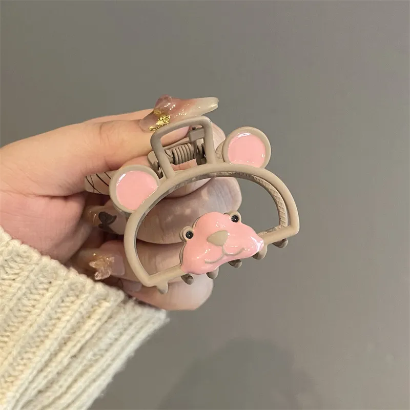 Cute Women's Cherry Cat Alloy Hair Claws