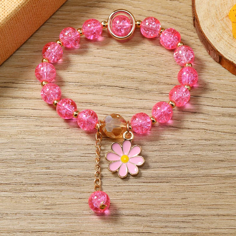 flower/butterfly beaded bracelet