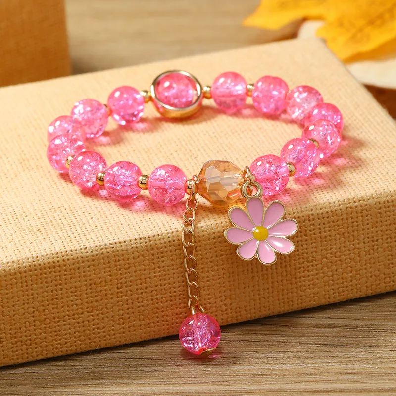 flower/butterfly beaded bracelet