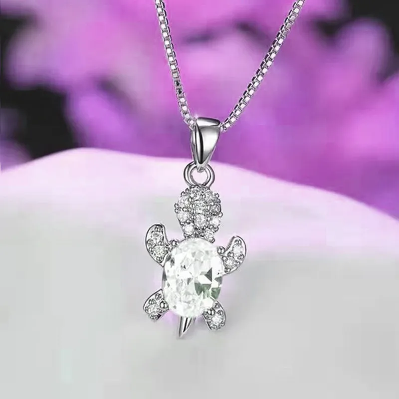 Cute turtle alloy necklace