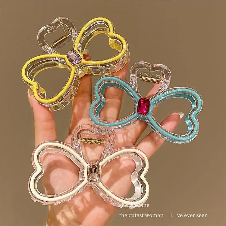Women's Tropical Sweet Bow Knot Plastic Hair Claws